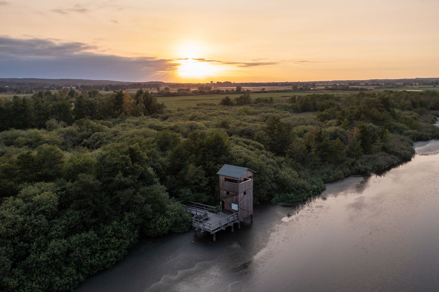 Sonnenuntergang-Winzlar-Ausssichtsturm-Turm-Natur